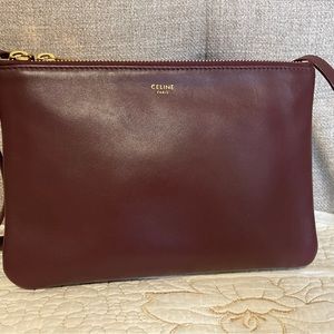 CELINE Trio Bag, New Logo, in Smooth Lambskin Leather